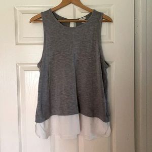 J Crew sleeveless layered top